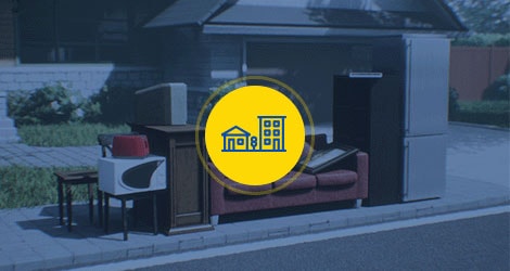 Junk sitting on the curb, waiting to be picked up